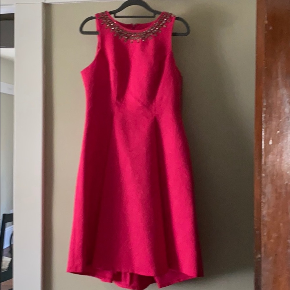 London times pink dress with collar details